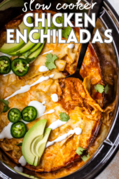 Slow Cooker Chicken Enchiladas